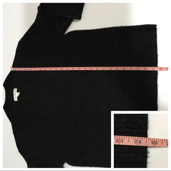 Treasure & Bond Cozy V-Neck Sweater - Charcoal - Medium - Picture 6 of 12